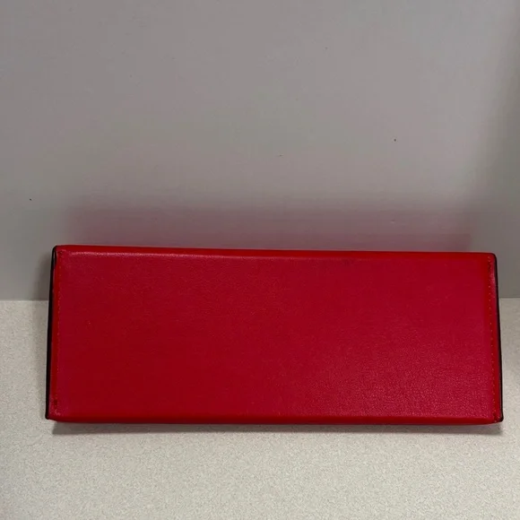 Fendi Scarlet Leather Eyeglass Case w/Cloth - Picture 5 of 8